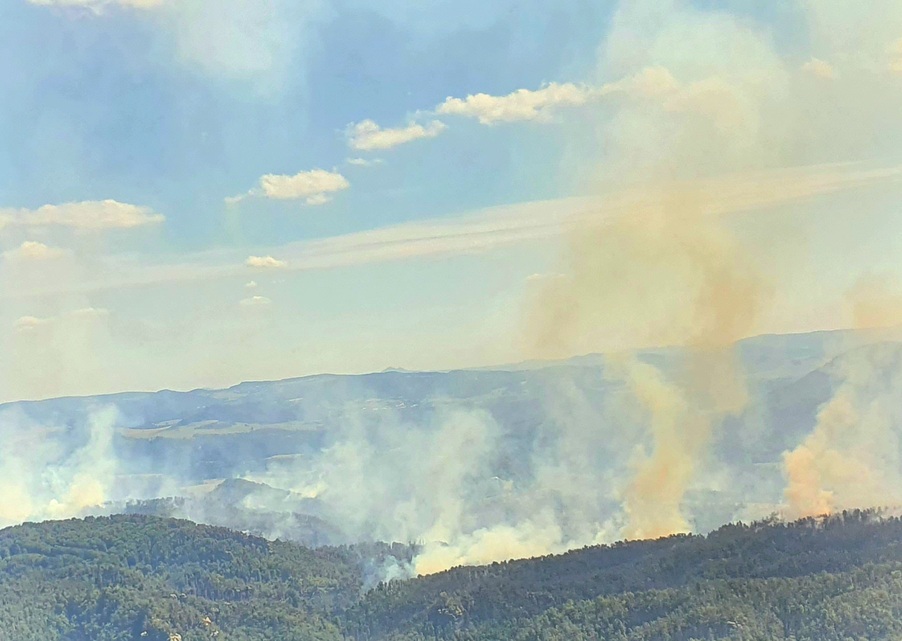 Waldbrand Hintere Sächsische Schweiz