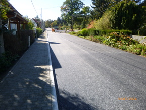 Straße in einem Dorf