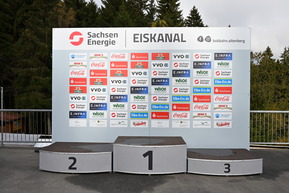 Treppchen am Wintersportstandort Altenberg