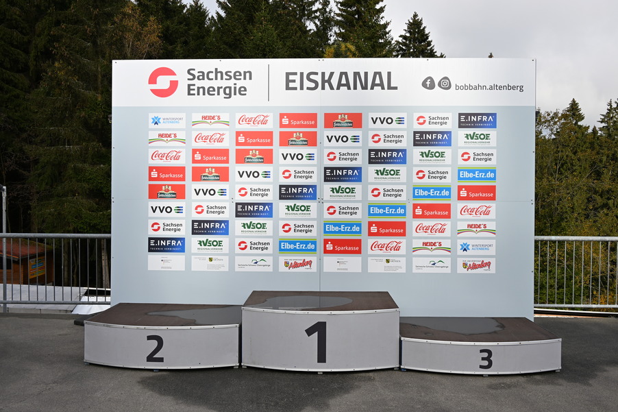 Treppchen am Wintersportstandort Altenberg