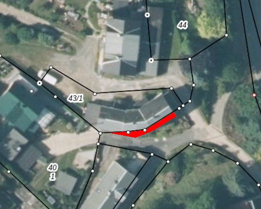 Luftbild mit Grenzen