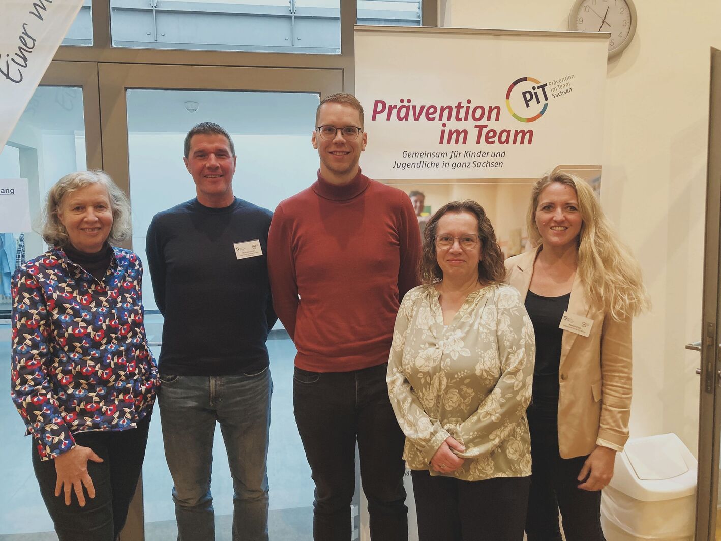 Vertreter der PiT-Steuergruppe v. l. n. r.: Frau Bühn, Herr Domko, Herr Beck, Frau Steinberg, Frau Minge 