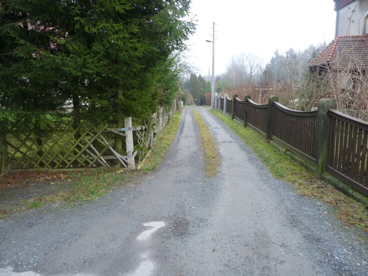 Anliegerweg Neuporschdorf - vor dem Ausbau