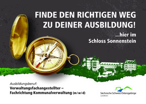 Plakat zu Ausbildung im Landratsamt