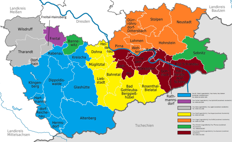 Übersicht der Zuständigkeiten im Kinder- und Jugendärztlichen Dienst