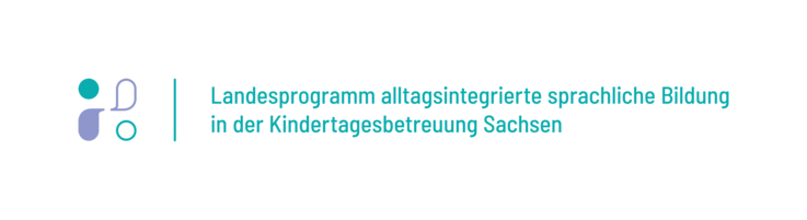 Logo des Landesprogramms alltagsintegrierte sprachliche Bildung in der Kindertagesbetreuung Sachsen