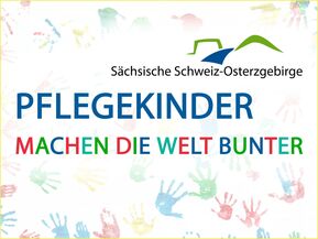 Logo Pflegekinder machen die Welt bunter
