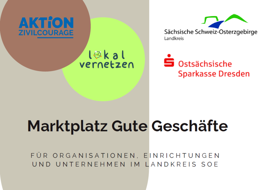 Flyer Marktplatz Gute Geschäfte